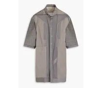 Oversized ripstop shirt - Gray
