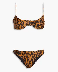 Haight Ligia and Leila leopard-print bikini - Brown Brown