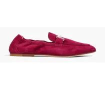 Doubel T suede loafers - Purple