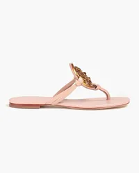 Tory Burch Miller embellished leather sandals - Pink Pink