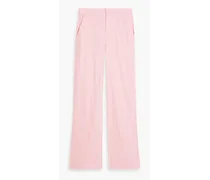 Alice Olivia - Linen-blend wide-leg pants - Pink