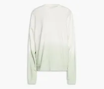 Dégradé French cotton-terry sweatshirt - White