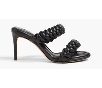 Francis 85 braided leather sandals - Black
