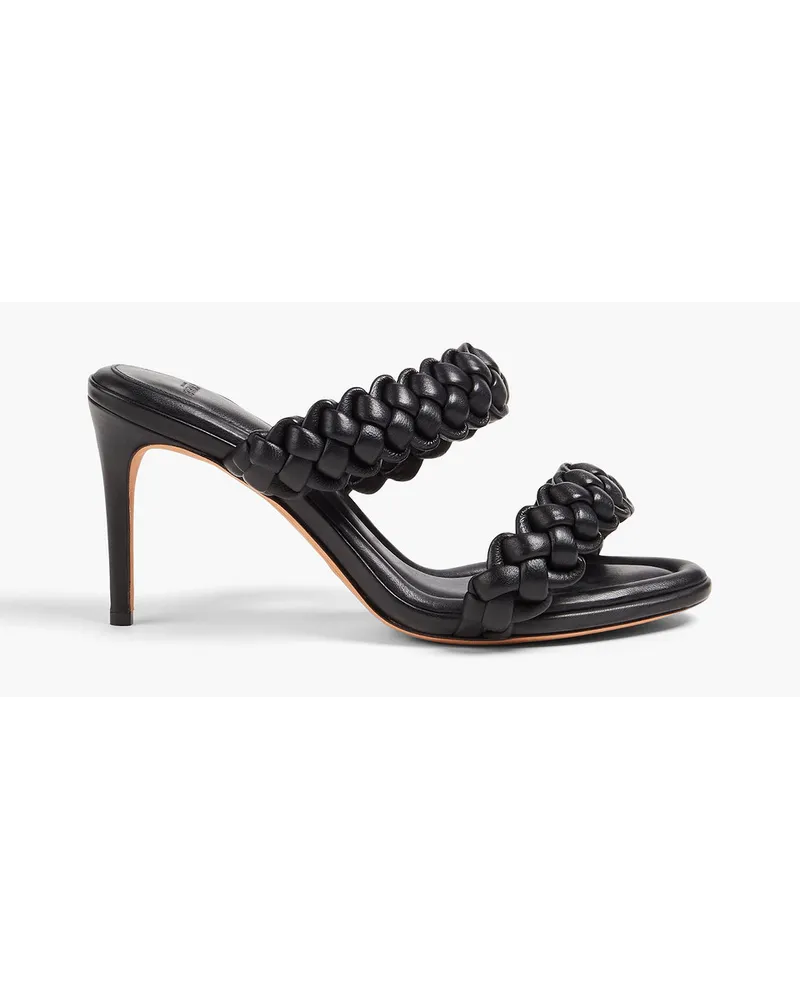 Alexandre Birman Francis 85 braided leather sandals - Black Black