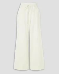 BONDI BORN Portici cotton wide-leg pants - White White