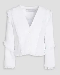 IRO Negila cropped bouclé-tweed jacket - White White