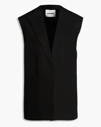 Jil Sander Cotton-twill vest - Black Black