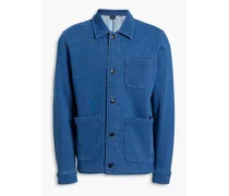 Zeb cotton-blend terry jacket - Blue
