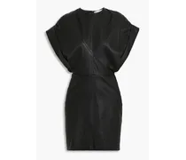 Ujin leather mini dress - Black