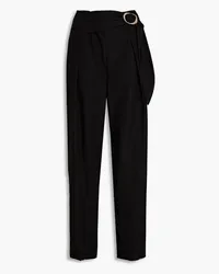 Vince Belted TENCEL™-blend wide-leg pants - Black Black