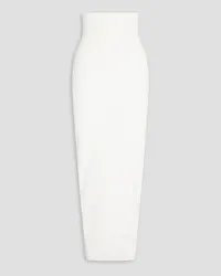 Rick Owens Cotton-blend cloqué maxi skirt - White White