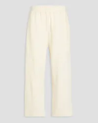 Gentryportofino Cropped brushed wool wide-leg pants - White White