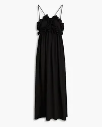 Petar Petrov Silk-crepon maxi dress - Black Black