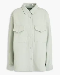 Officine Generale Bonnia cotton-blend gabardine shirt - Green Green