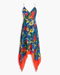 Alice + Olivia Alice Olivia - Kayson floral-print crepe maxi dress - Blue Blue