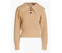 Ribbed wool sweater - Neutral