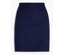 Brushed wool and cashmere-blend felt mini skirt - Blue