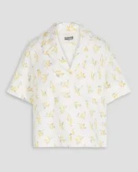 Claudie Pierlot Floral-print crepe shirt - White White