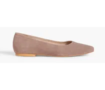 Angie suede ballet flats - Neutral