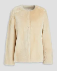 Yves Salomon Shearling jacket - White White