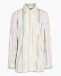 Ganni Striped cotton shirt - Multicolor Multicolor