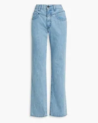 SLVRLAKE Brooklyn high-rise straight-leg jeans - Blue Blue