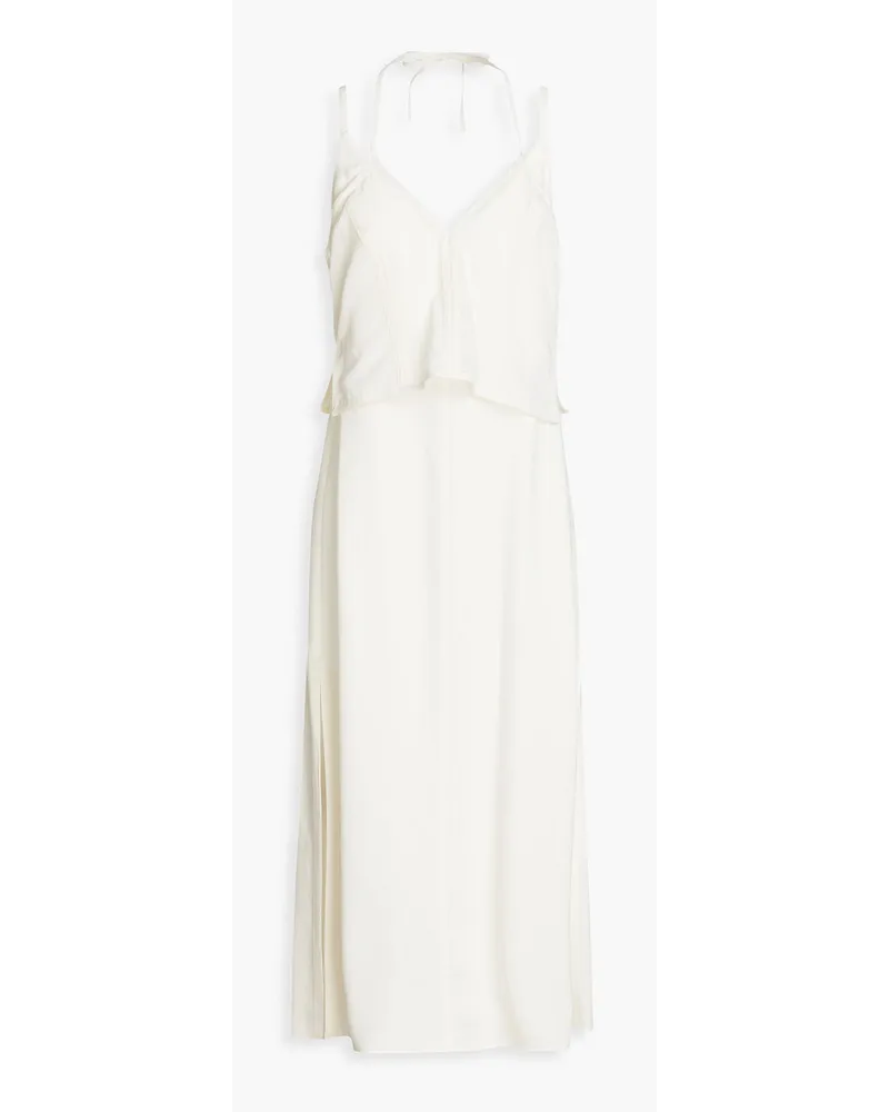 3.1 phillip lim Layered stretch-crepe midi dress - White White