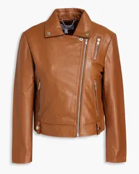 MUUBAA Charlie leather biker jacket - Brown Brown