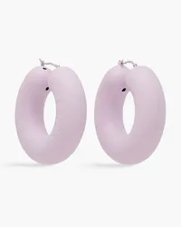 J.W.Anderson Silver-tone hoop earrings - Purple Purple