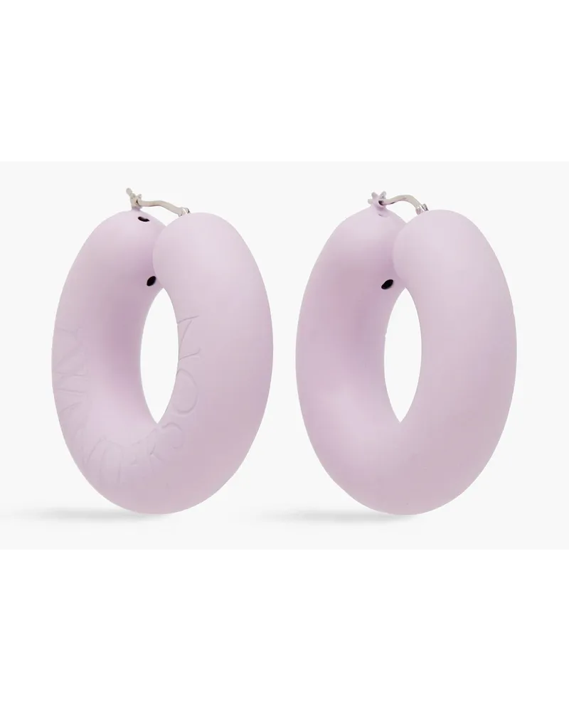 J.W.Anderson Silver-tone hoop earrings - Purple Purple