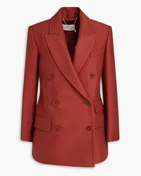 Zimmermann Double-breasted wool-blend blazer - Red Red