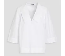 Cotton-poplin blouse - White