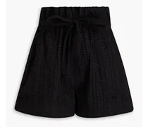 Billy broderie anglaise shorts - Black