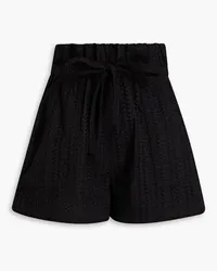 A.L.C. Billy broderie anglaise shorts - Black Black