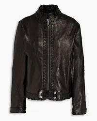 RE/DONE Leather jacket - Black Black