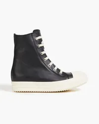 Rick Owens Leather high-top sneakers - Black Black