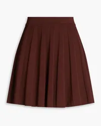 Sandro Ribbed-knit mini skirt - Brown Brown