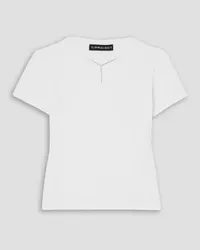 Y/PROJECT Embellished stretch-jersey T-shirt - White White