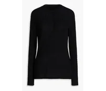Apar cable-knit wool and cashmere-blend sweater - Black