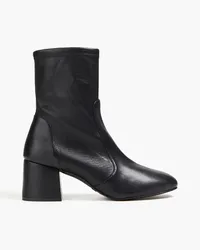 Stuart Weitzman Stretch-leather sock boots - Black Black