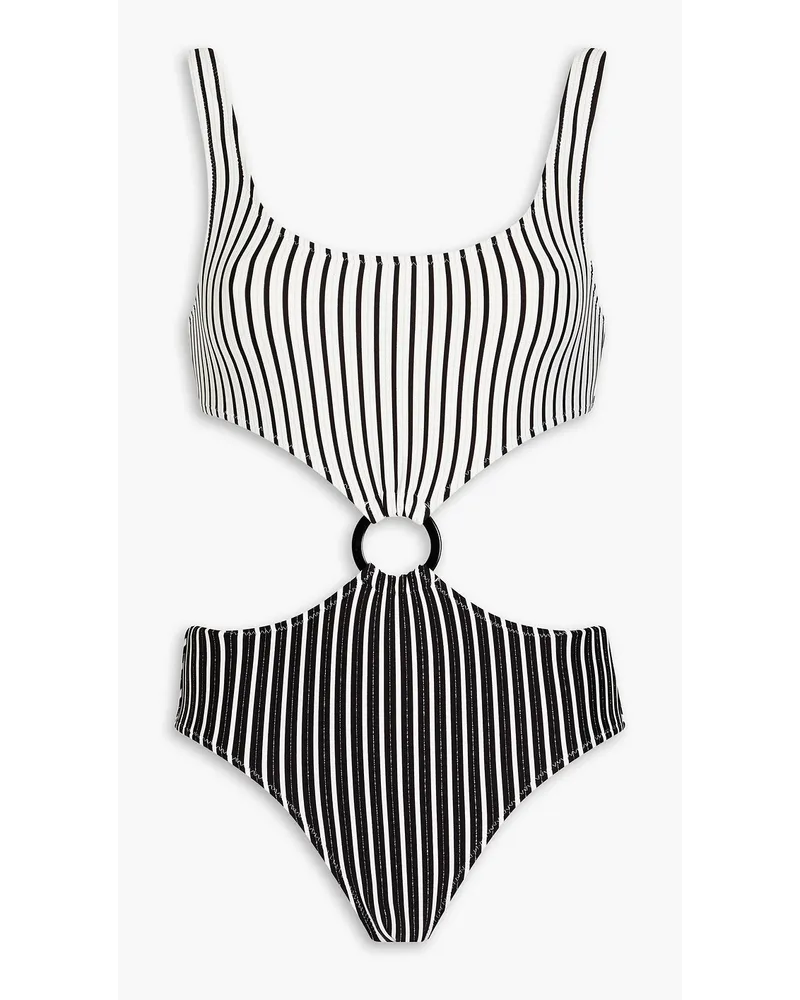 Bailey cutout ring-embellished swimsuit - Black