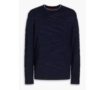 Wool-blend sweater - Blue