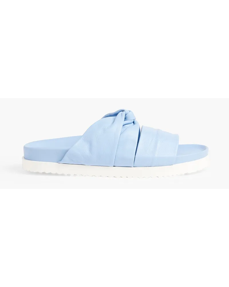 3.1 phillip lim Twisted leather slides - Blue Blue