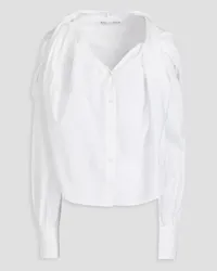 palmer//harding Twisted striped cotton-jacquard shirt - White White