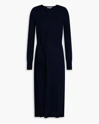 Autumn Cashmere Belted cashmere midi dress - Blue Blue