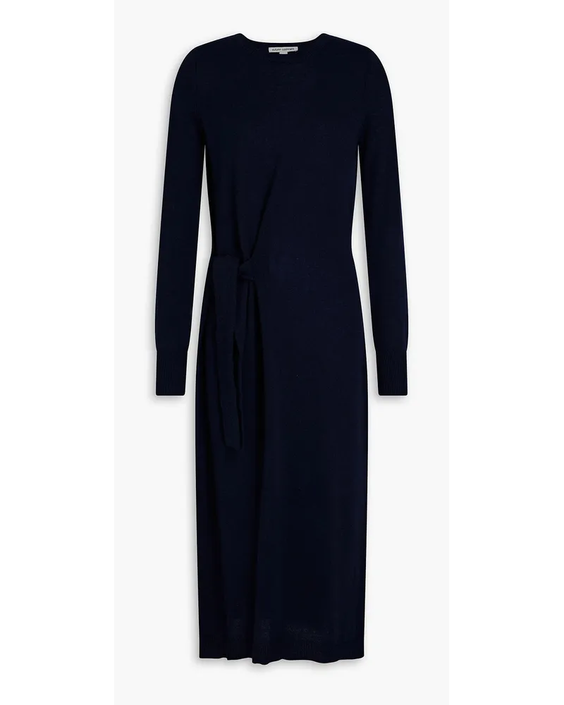 Autumn Cashmere Belted cashmere midi dress - Blue Blue