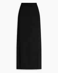 By Malene Birger Minea wrap-effect knitted midi skirt - Black Black