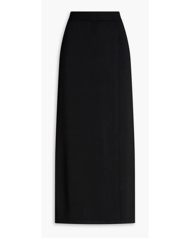 By Malene Birger Minea wrap-effect knitted midi skirt - Black Black