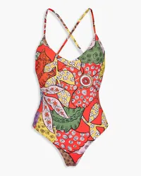 Mara Hoffman Emma printed swimsuit - Red Red