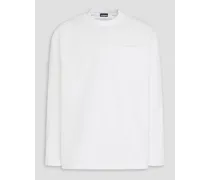 Bricciola padded cotton-jersey T-shirt - White